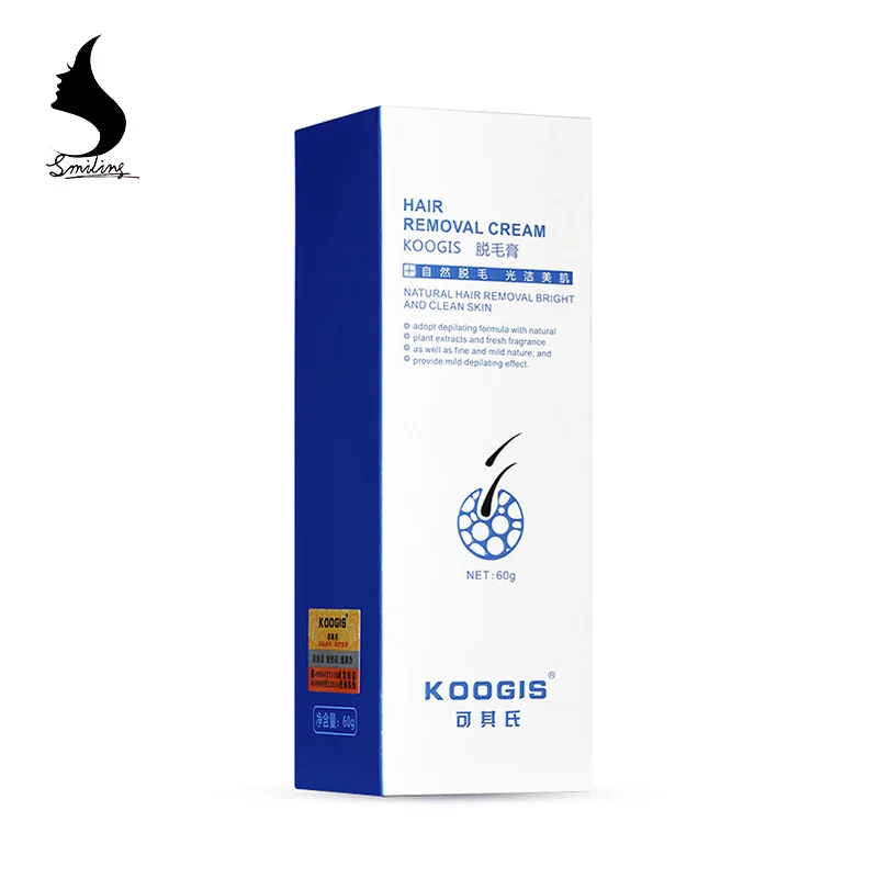 
KOOGIS 60g Aloe Vera Skin Whitening Beard Depilation Unisex Effective Leg Arm Armpit Hair Removal Cream 