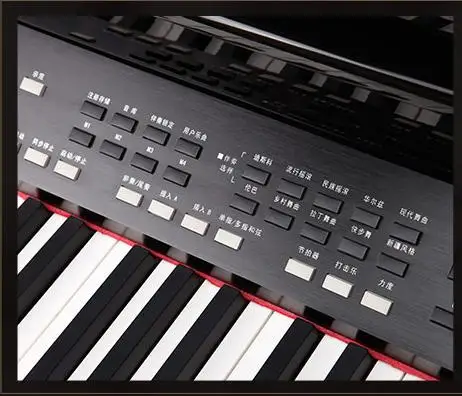 HUANGMA Black Painted Digital Upright Piano with MIDI Function and Multi-voices HD-8838PM