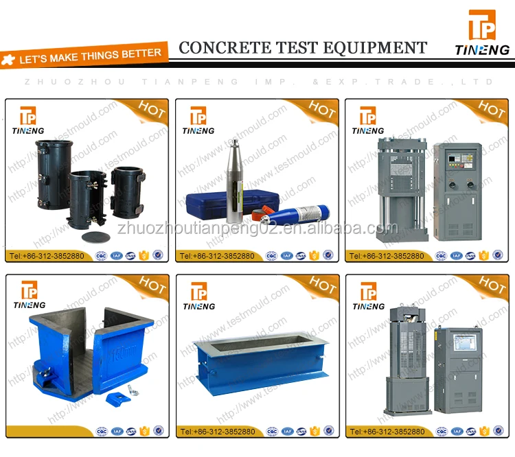 Concrete Cube mould with four parts 45 degree wall