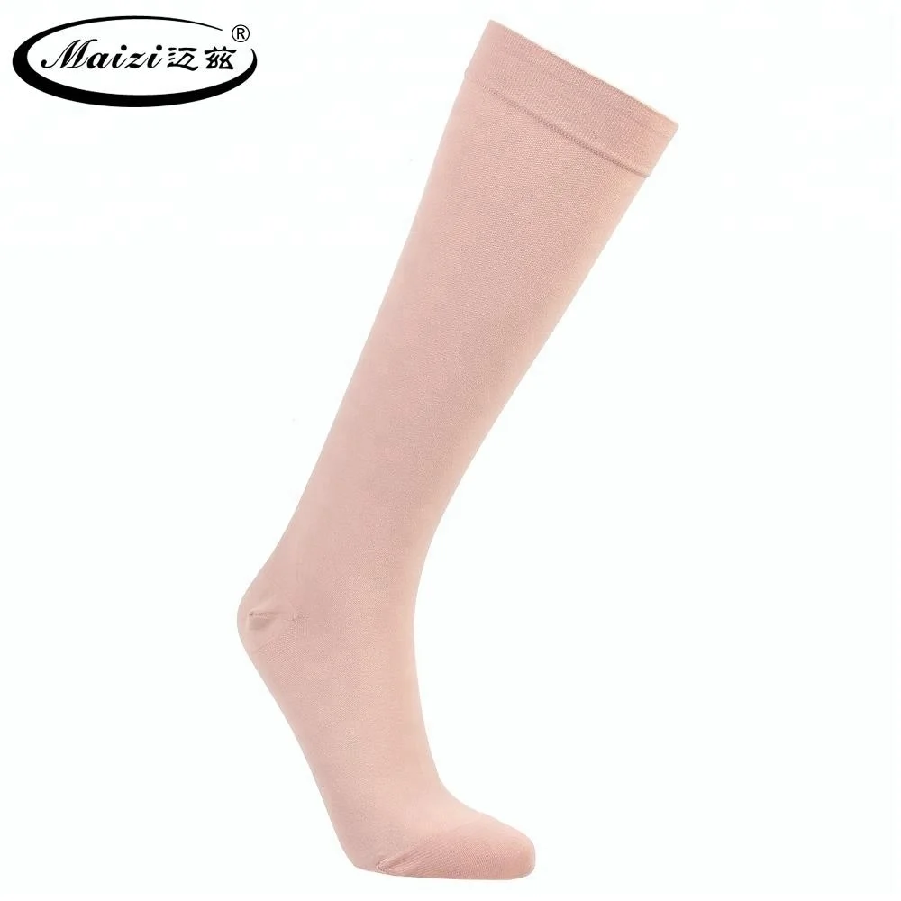 
Custom Medical grade Moderate 23-32 mmHg Unisex Close Toe Knee High Compression Socks for Varicose Veins 