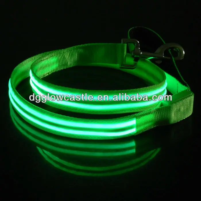 Из светодиодов двойной круглый оптический поводок собаки для домашних животных