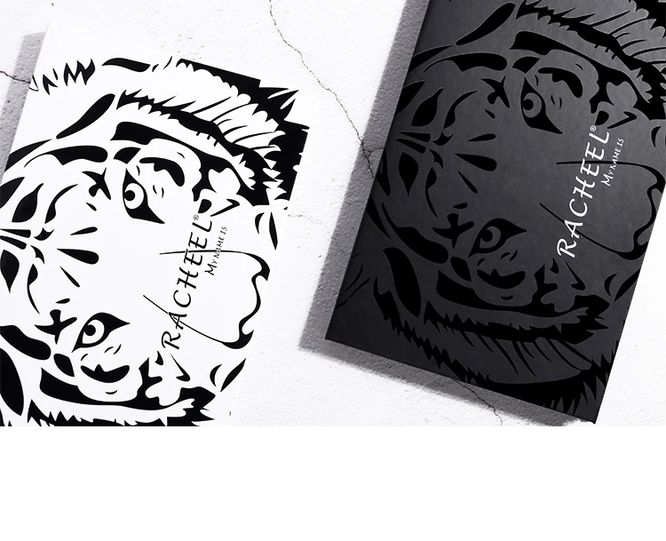 RACHEEL Empty Magnetic Eyeshadow Palette Accept OEM High Quality Tiger Stripes Eye Shadow Accept Small Orders Paper Boxes,carton