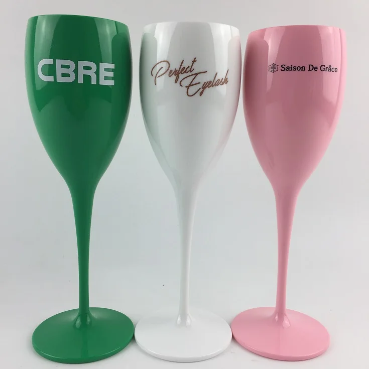 
5oz Plastic Champagne Toasting Flutes for Wedding 