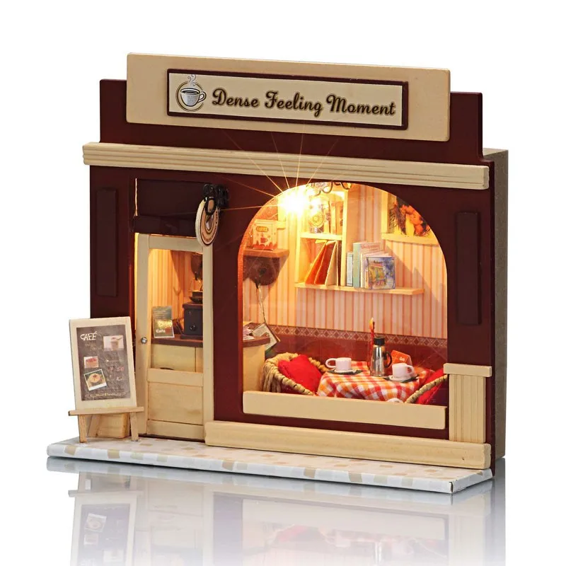 IIECREATE Educational Toy Dollhouse Mansion Furniture Miniature House Kit