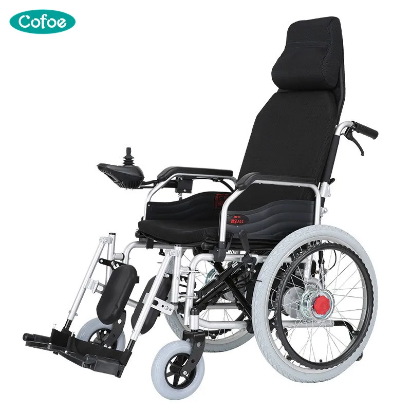 New design lightweight Portable Folding reclining power electric Wheelchair