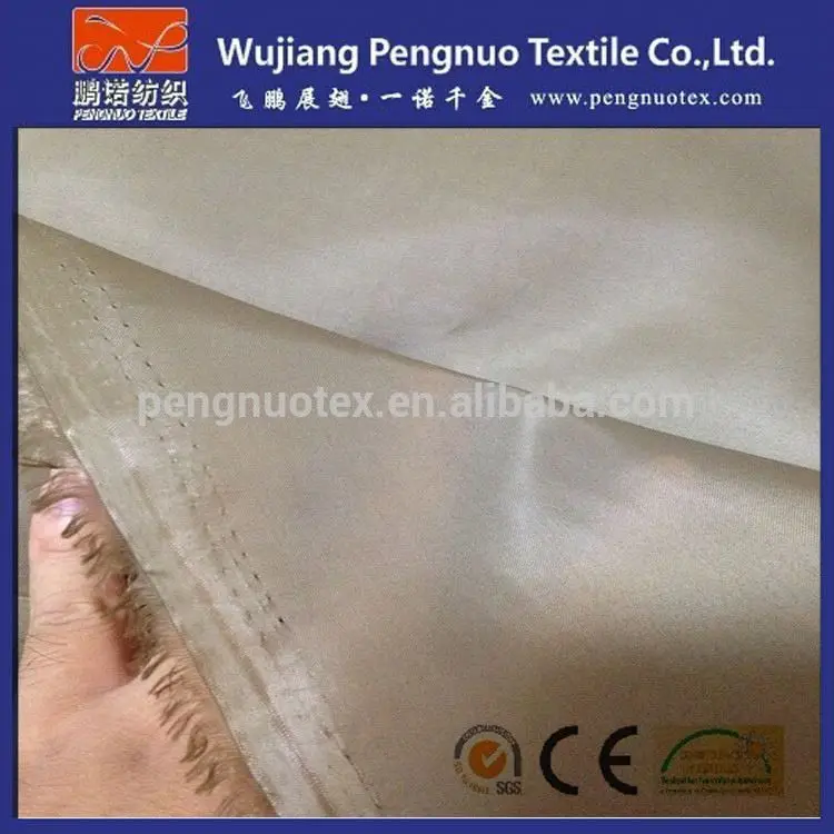 100% poly taffeta fabric iridescent 190T composition polyester taffeta shantung fabric/lining fabric for leather bags