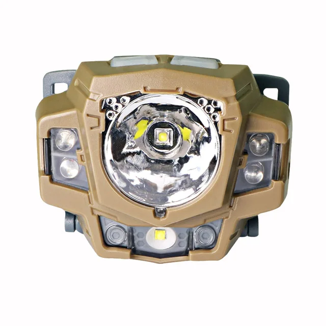 Красный светодиодный налобный фонарь на заказ, перезаряжаемый