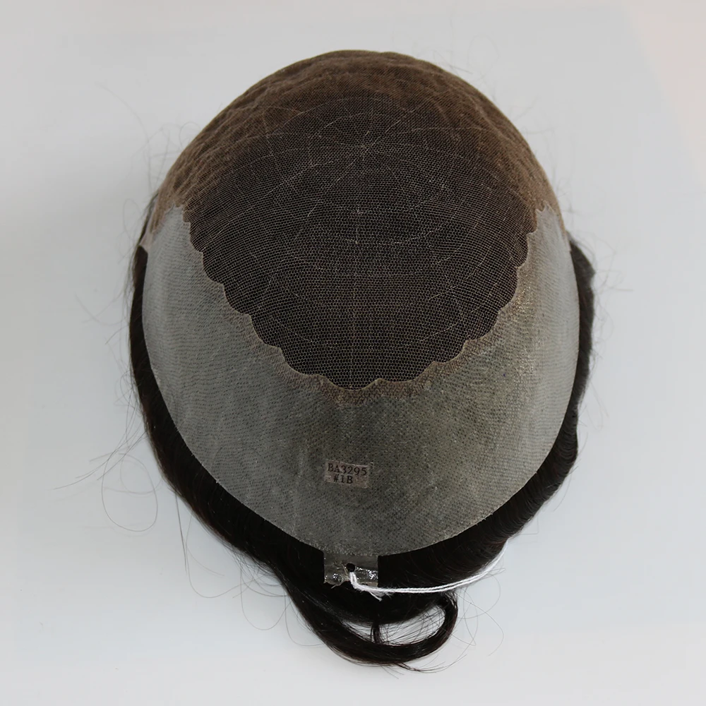 
High quality 100% human hair stock French lace/Swiss Lace toupee,hair replacement,hair systems 