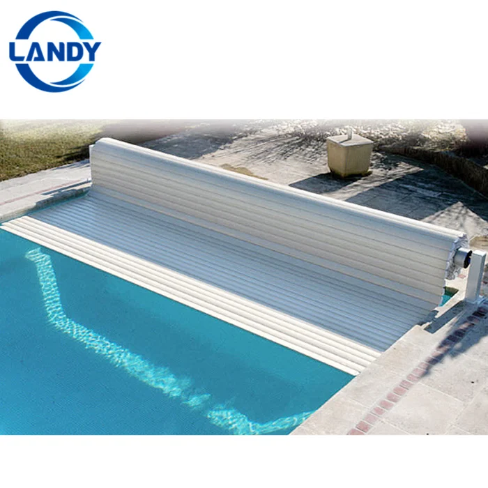 Swimming pool Automatic Shutter Motorized Cover Inground Automatic Swimming Pool Covers