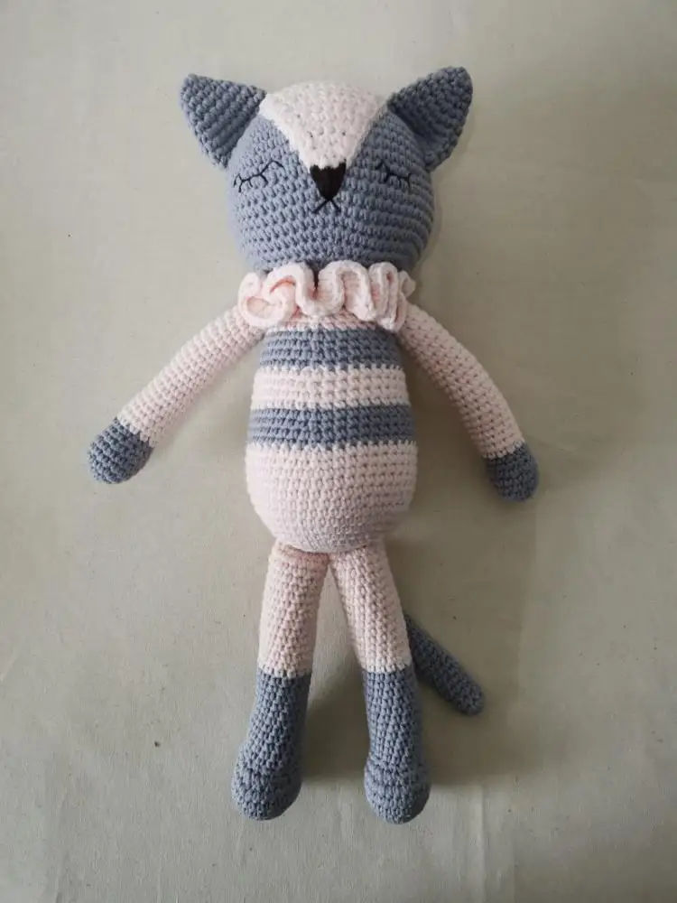 HEYBABEE High Quality 100% handmade Crochet Cartoon Animal Toys Baby Amigurumi Gifts Toy in 40CM Height HB-012