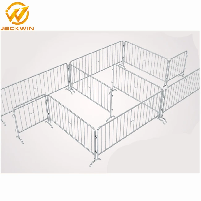 Powder Coated 2M Steel Fence Barrier For Crowd Control