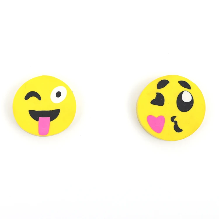 Best Prices Laser Nubuck Eraser Of Yellow Emoticons  In Store