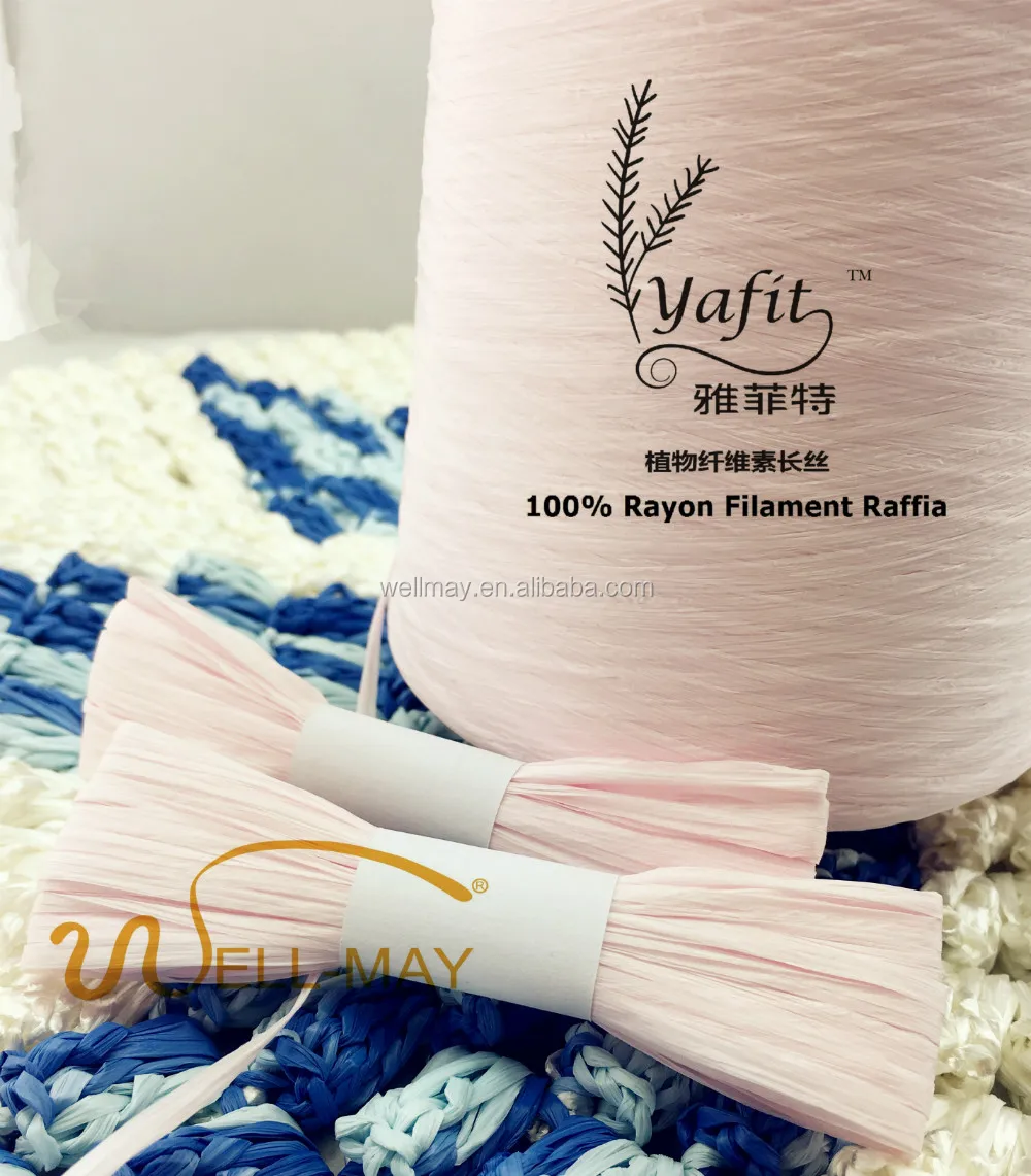 YAFIT пряжа из вискозной нити/искусственный шелк рафия 4000D матовый цвет-розовый 74902