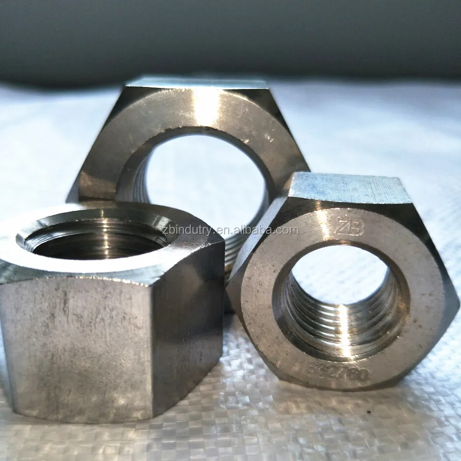 
Duplex S32760 / F55 / ASTM ASME A240 1.4501 HEX NUT din934 m12 m20 