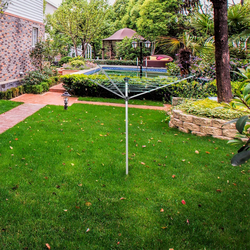 3 Arm Rotary Garden Clothes Airer Dryer Outdoorclothes Airer Dryer Clothe Airer