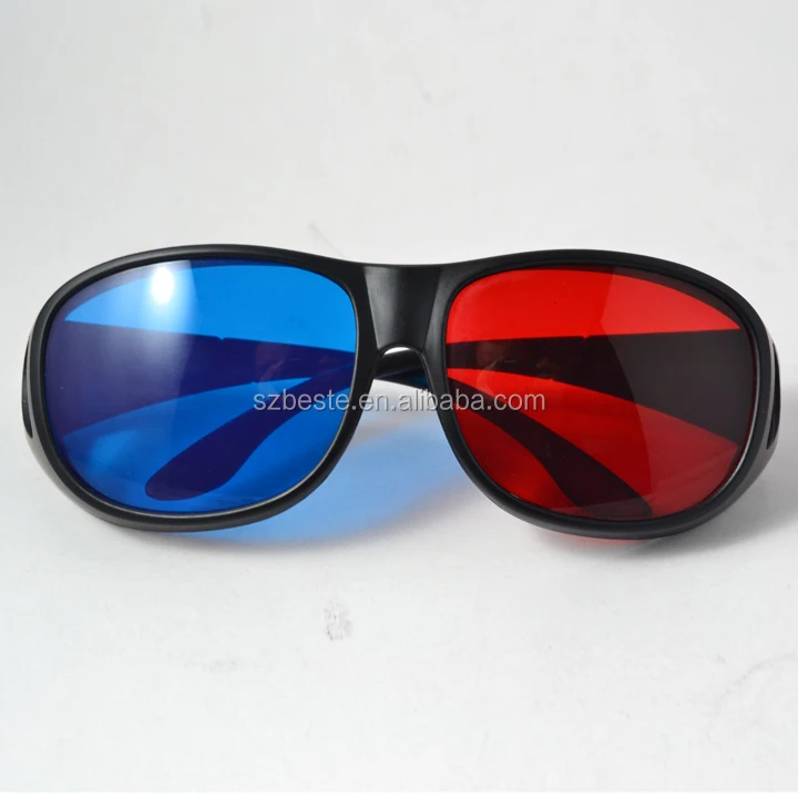 
good selling plastic acrylic lens red blue/Cyan anaglyphic 3d glasses 