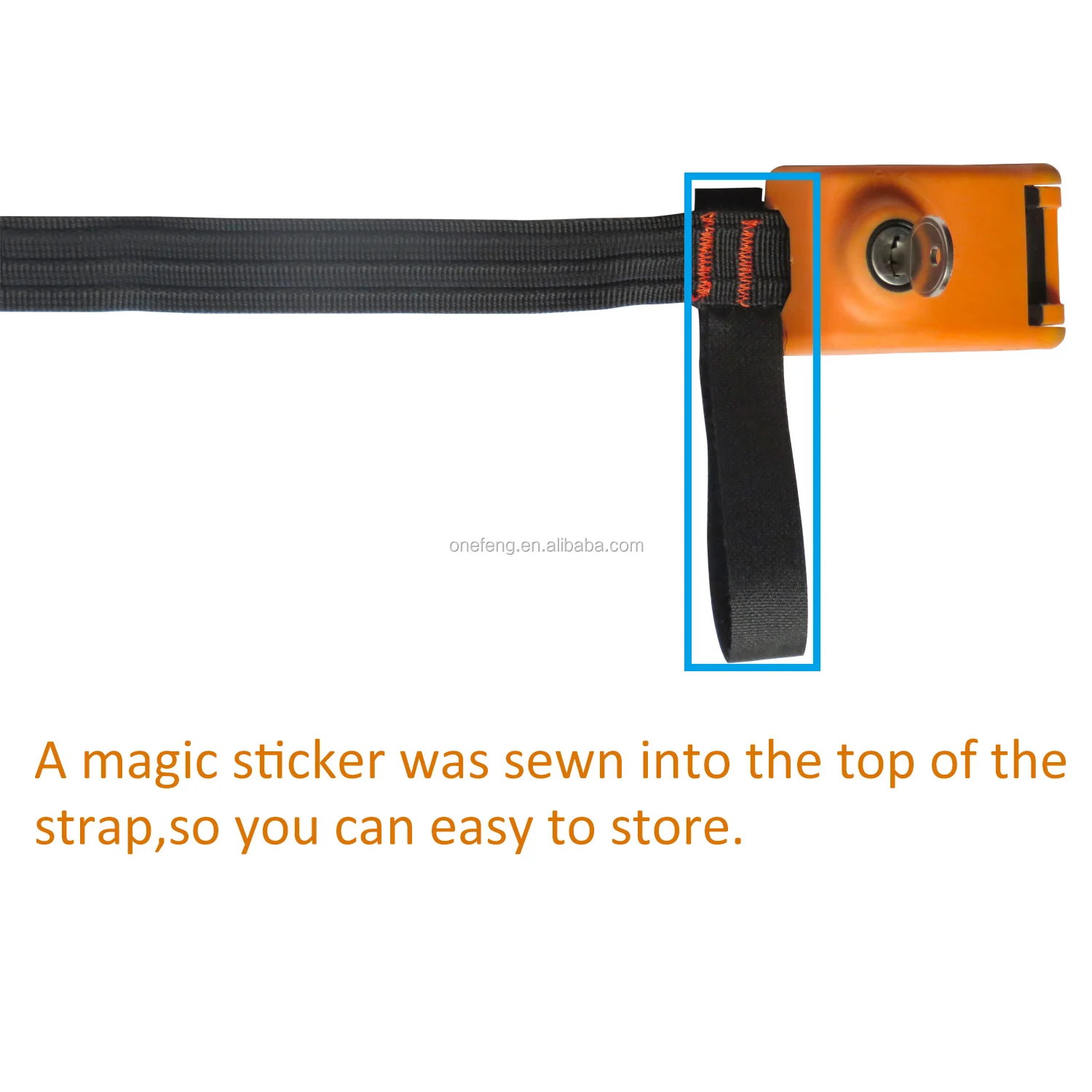 Lock Tie-Down Strap With Steel Wire Lockable Kayak Surfboard Storage Ratchet Cargo Straps