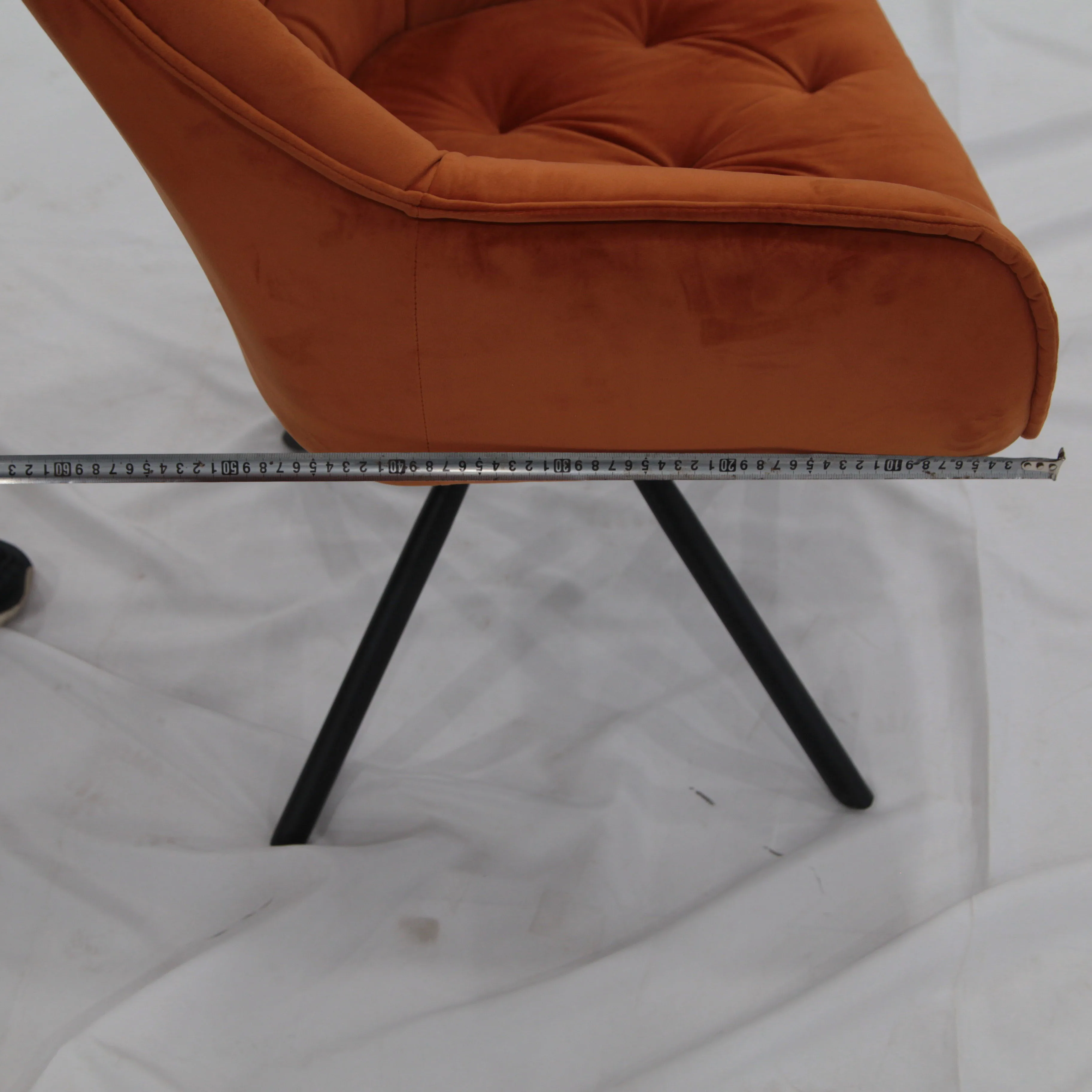 New Style Modern Living Room Fashion Hotel Fabric Rotated Dining Leisure Chair