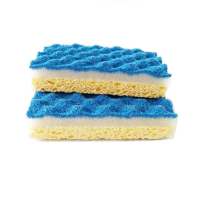 ECO Friendly Wholesale Manufacturer Fast Cleansing Reusable household dish cleaning scouring pad Cellulose Sponges