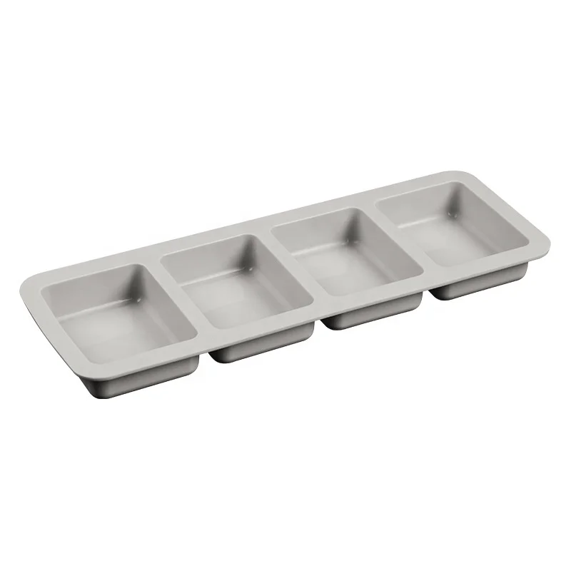 High quality 4 Cavity square silicone soap mold