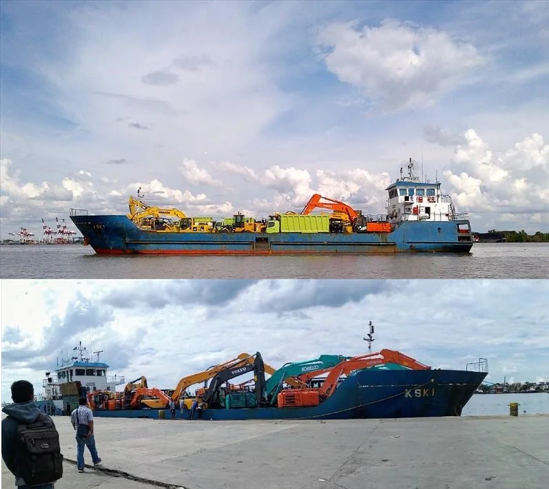 
40m LCT self-propelled ferry barge deck carrier deck barge 