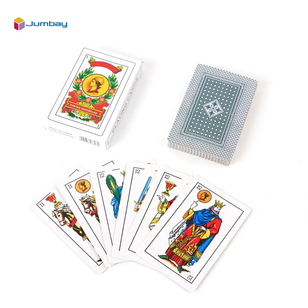 Professional Design Logo Modern Style Printing Spanish Brand Plastic Box Case Spain Rival Poker Playing Card