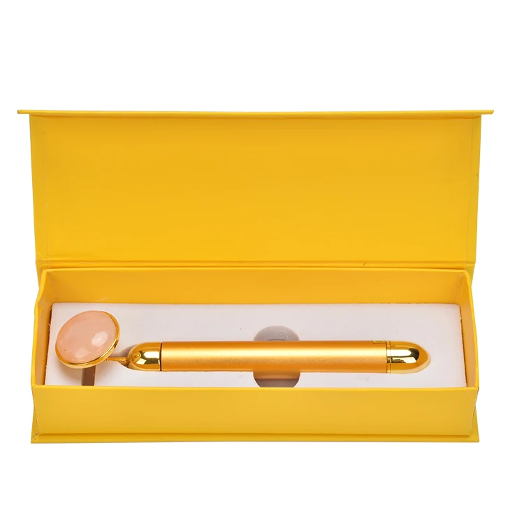 Jade Vibration Energy Beauty Bar Massager 24K Gold Facial Jade Beauty Bar
