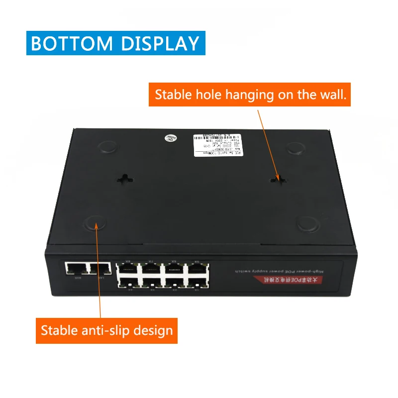 10(8+2) port Gigabit PoE Switch Network 1000Mbps Smart Ethernet Switch