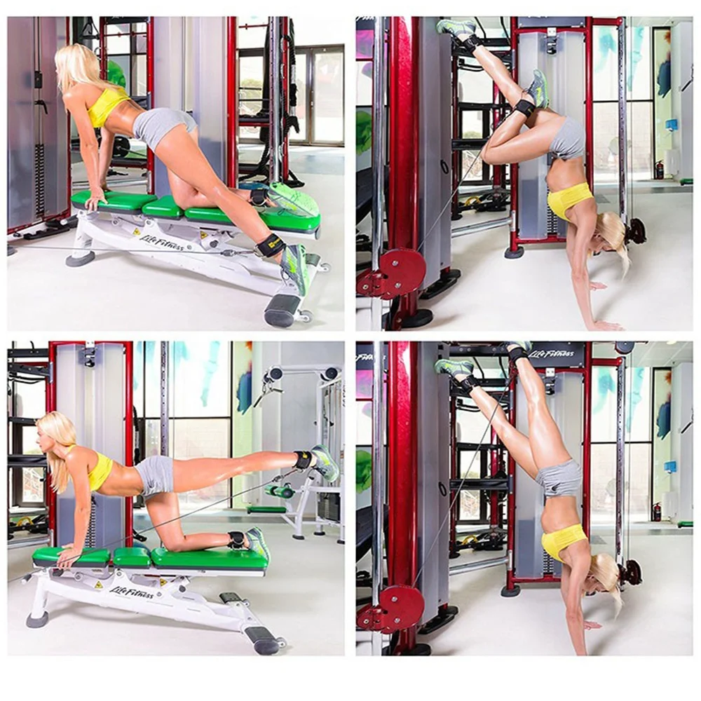 Custom logo fitness ankle support adjustable elastic sport ankle straps