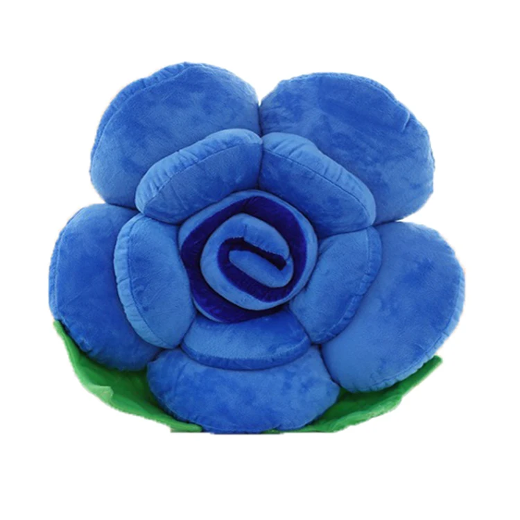 Top sale quality red heart petal rose shape lovely valentine gift pillow for girls