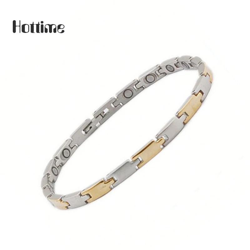 Hottime Fashion Magnetic Bracelet Stainless Steel For Lady