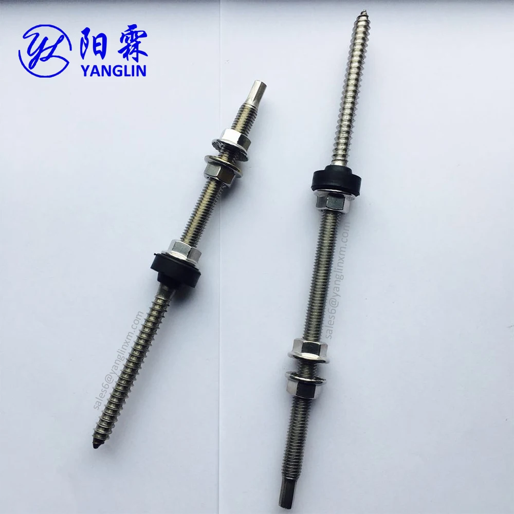 Solar Roof Racking Stainless Steel 250mm 200mm Hanger Bolts