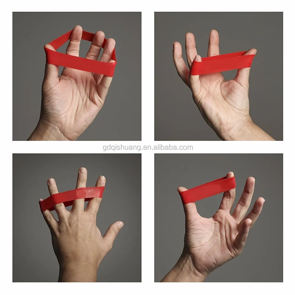 Finger Exercise Elastic Resistance Mini Loop Bands,Thera Loop Bands,5 level resistance