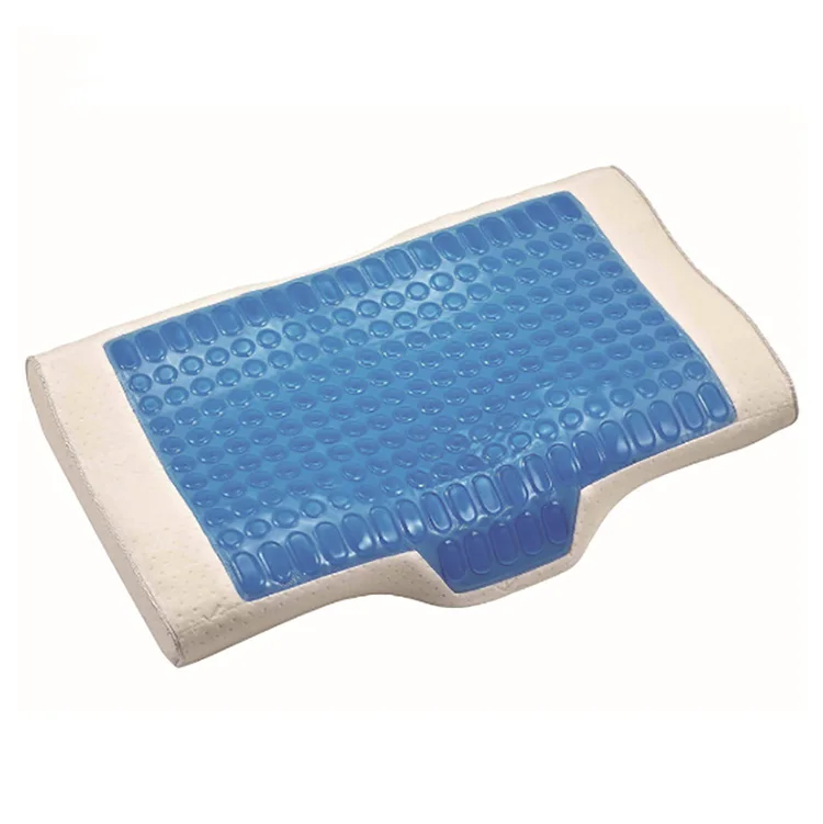 Hot selling comfortable sleeping memory foam cool silicone gel pillow