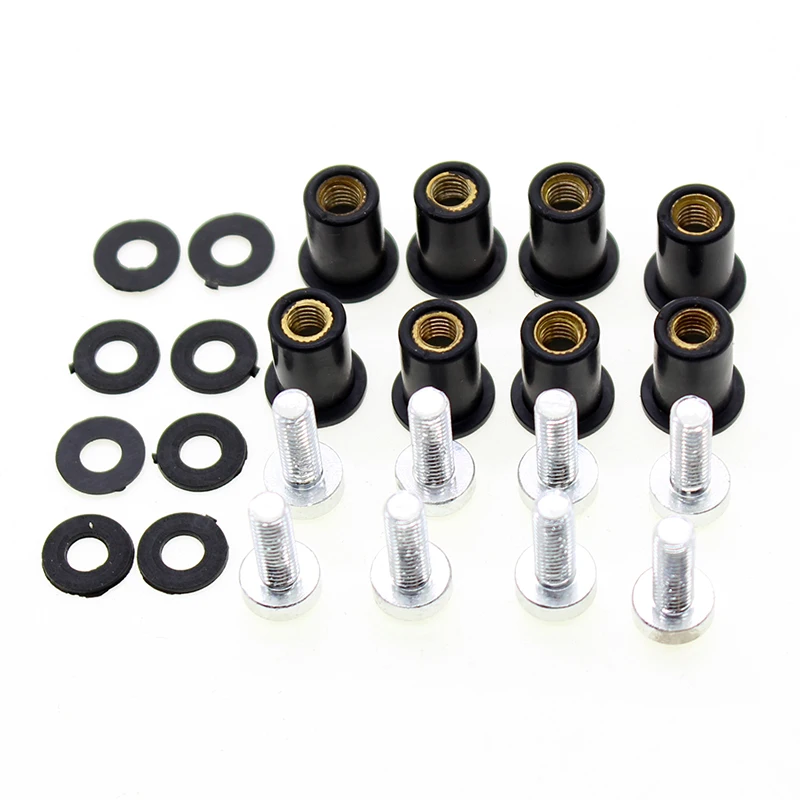 Brand- new motorcycle parts aluminum plastic material windshield bolts racing windscreen screw fits CBR600