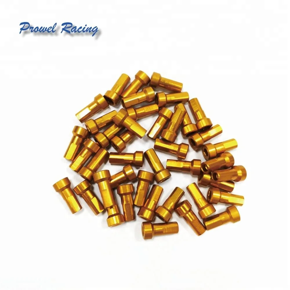 High Quality Motorcycle Stainless Steel Spokes and Nipples gold color alloy nipples 8G 9G 10G