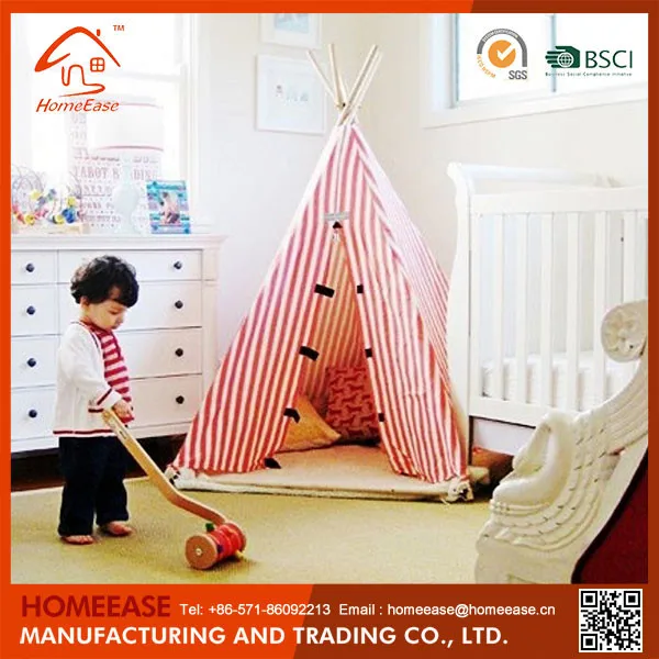 2018 Дети играют индейских вигвама палатка