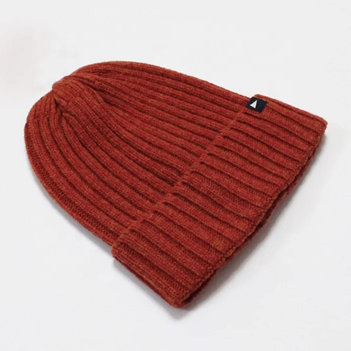 
China factory make custom ribbed fashion beanie hat, winter fisherman hat 