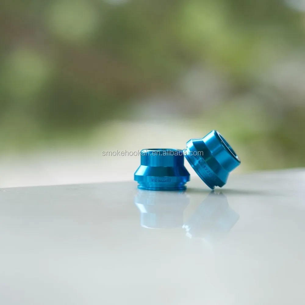 Summit style wide bore top cap drip tip kupcake top cap