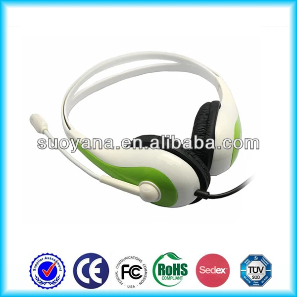 зеленый привет- бас стерео наушники наушники с микрофоном