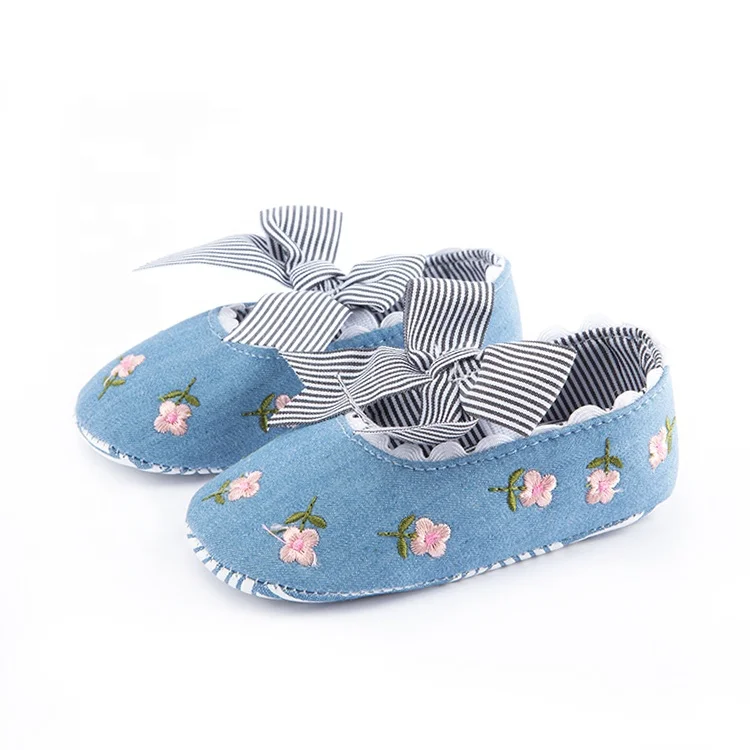Newborn Infant Baby Girls Floral Crib Shoes Soft Sole Anti-slip Sneakers baby shoes