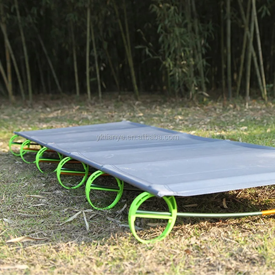 camping mat ultralight portable single outdoor folding bed cot foldable camping bed outdoor With Aluminium Frame