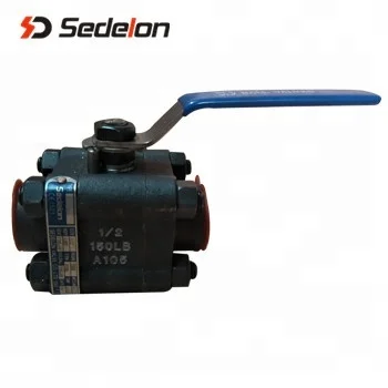API 6D Forged Steel Ball Valve A105 F316 Ball Valve SW BW NPT