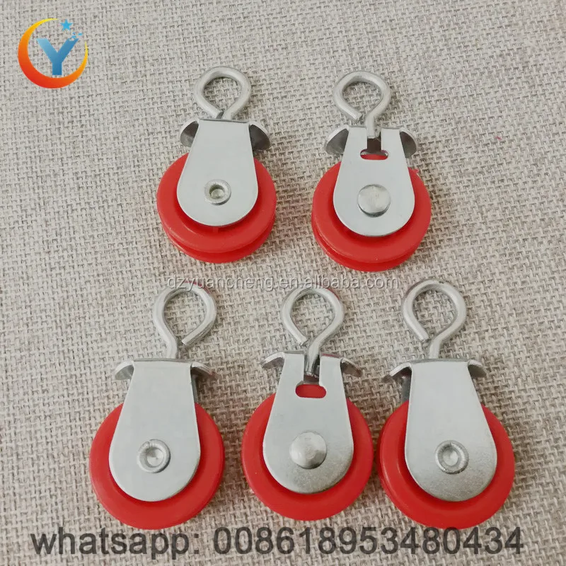 Nylon small pulley wheels for poultry drinking and feeding equipment pulley