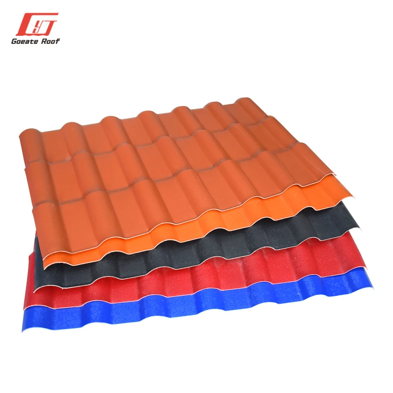 fireproof pvc sheet waterproof long life span spanish tile roof roofing tile techos de PVC laminas