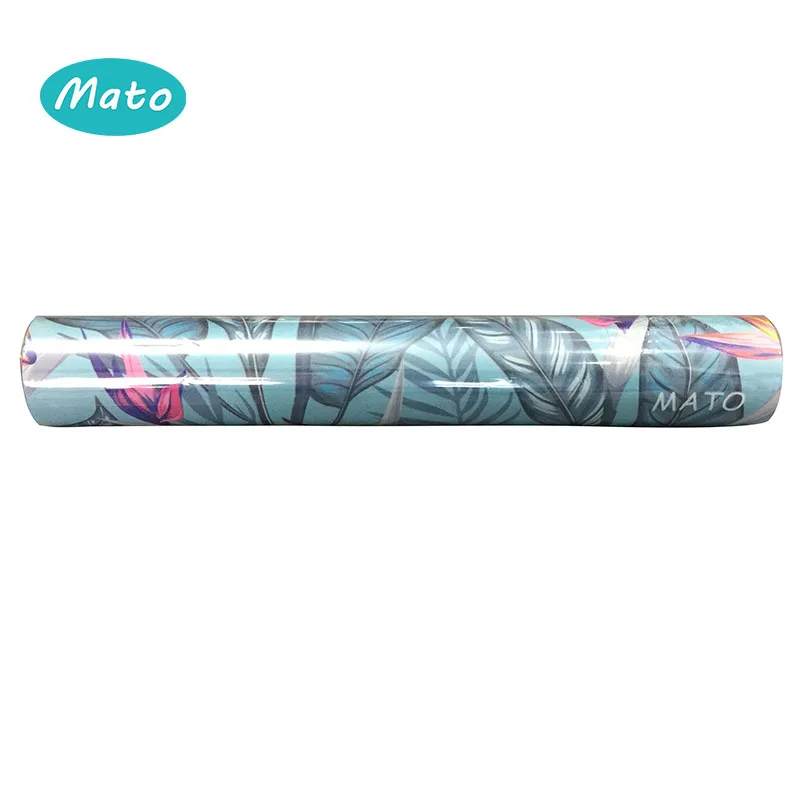 Wholesale folding non slip organic 100% natural rubber full color custom printed yoga mat