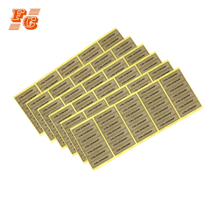 Food name custom function logo label sticker for wide application