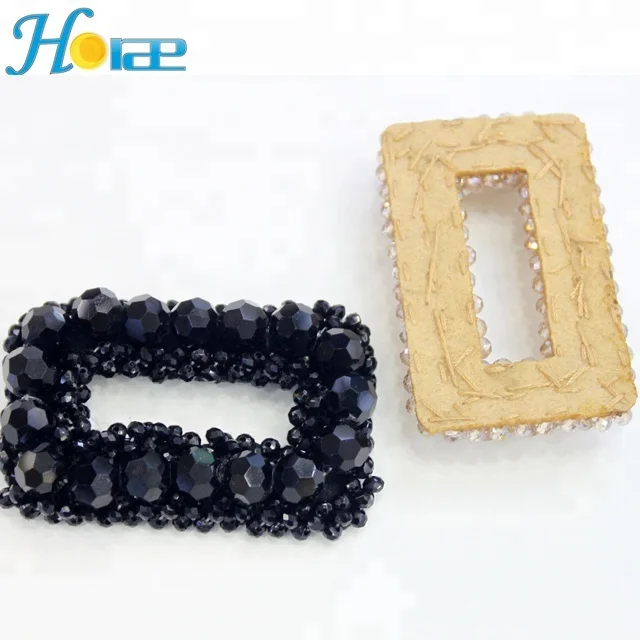 h006 wholesale glass beads shoe flower handmade shoe accessory for decoration