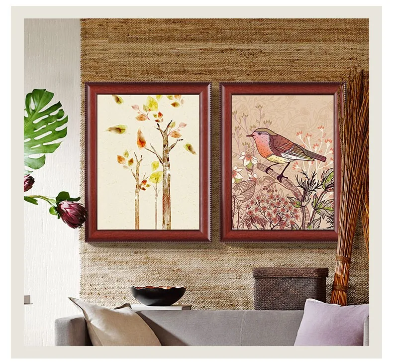 Classic Brown Color Plastic Picture Frame Moulding For Art Mirror Photo Frames