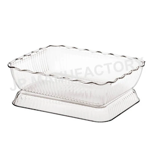 High Quality Durable use 4.5L Polycarbonate Plastic Swirl Deli Crocks